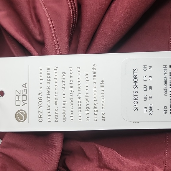 NWT CRZ YOGA High Waisted Workout Shorts l - Picture 11 of 16